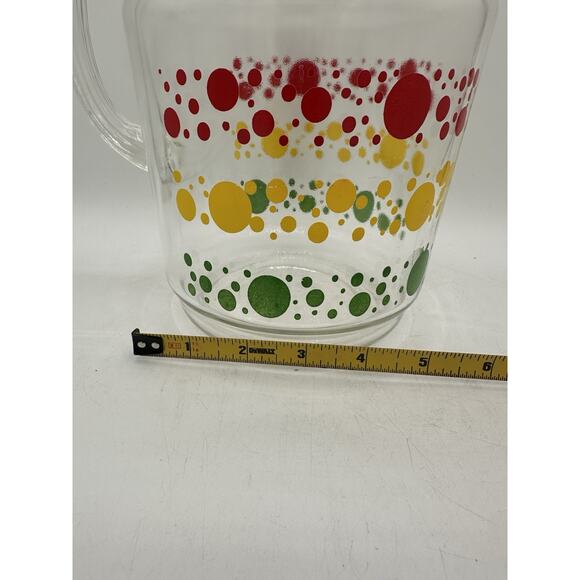 MCM Anchor Hocking Overlapping Circles Glass Pitcher Read VTG Read - Picture 3 of 7